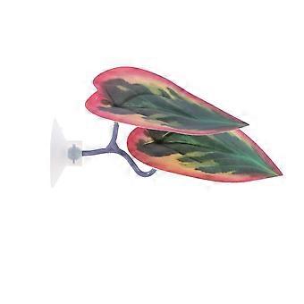 5pcs réaliste Betta Fish Leaf Hamac Pour Aquarium Décor Plantes Artificielles Pour Poissons Aquarium Accessoires Spot De Repos Breeding Pad Avec Ventouse