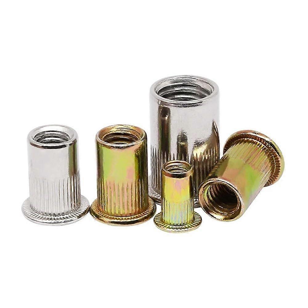 Handmutter Blind Rivet Nut Stainless Steel M3-M12 Set, 5/20/50 PCS, Zinc Plated Inserts for Enclosure Panels