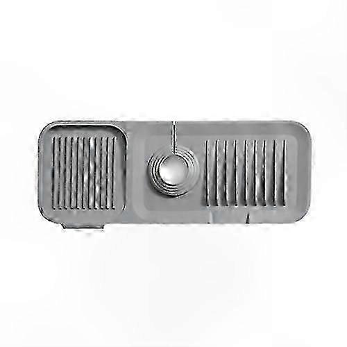 Silicone Faucet Mat for Kitchen Sink - Non-Slip, Anti-Splash, Countertop Protector in Dark Gray (Large Size)