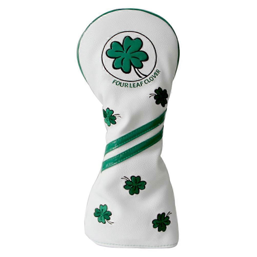 Four Leaf Club Head Cover for Center Shaft Mallet Putter Assorted Color Polyester PU