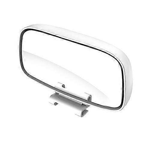 Blind Spot Mirror For Car, 360 Degree Adjustable Wide Angle Reversing Mirror, Compatible With Truck And Trailer, White