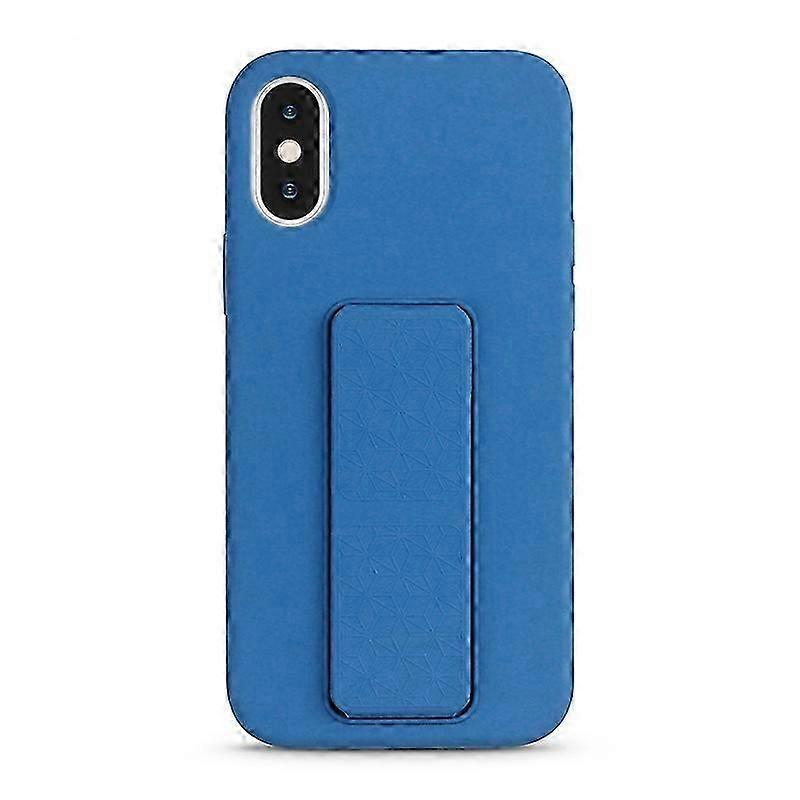 For iPhone XS / X Liquid Silicone Holder Phone Case