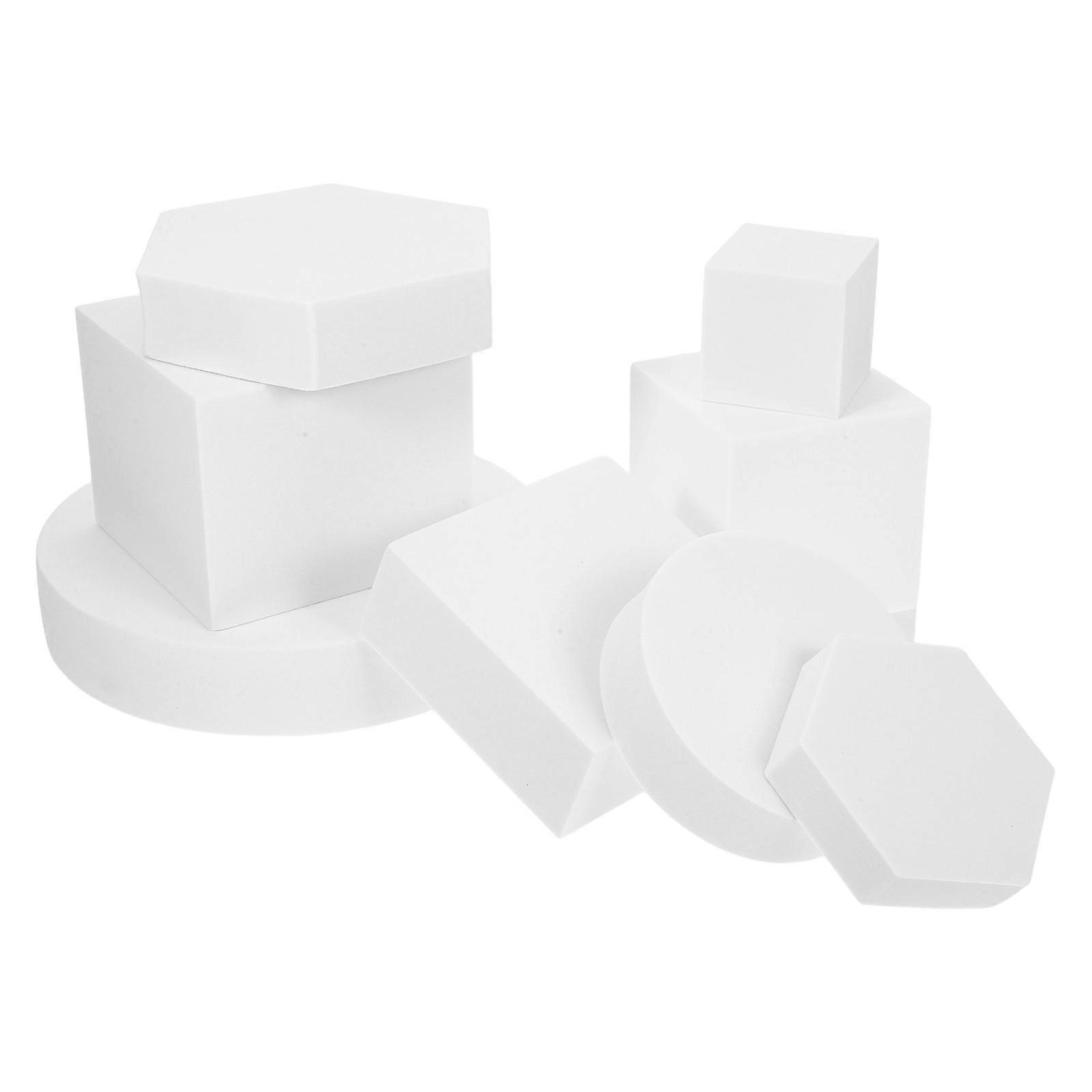 8pcs Geometry Cube Photography Props for Cosmetics and Craft Jewelry