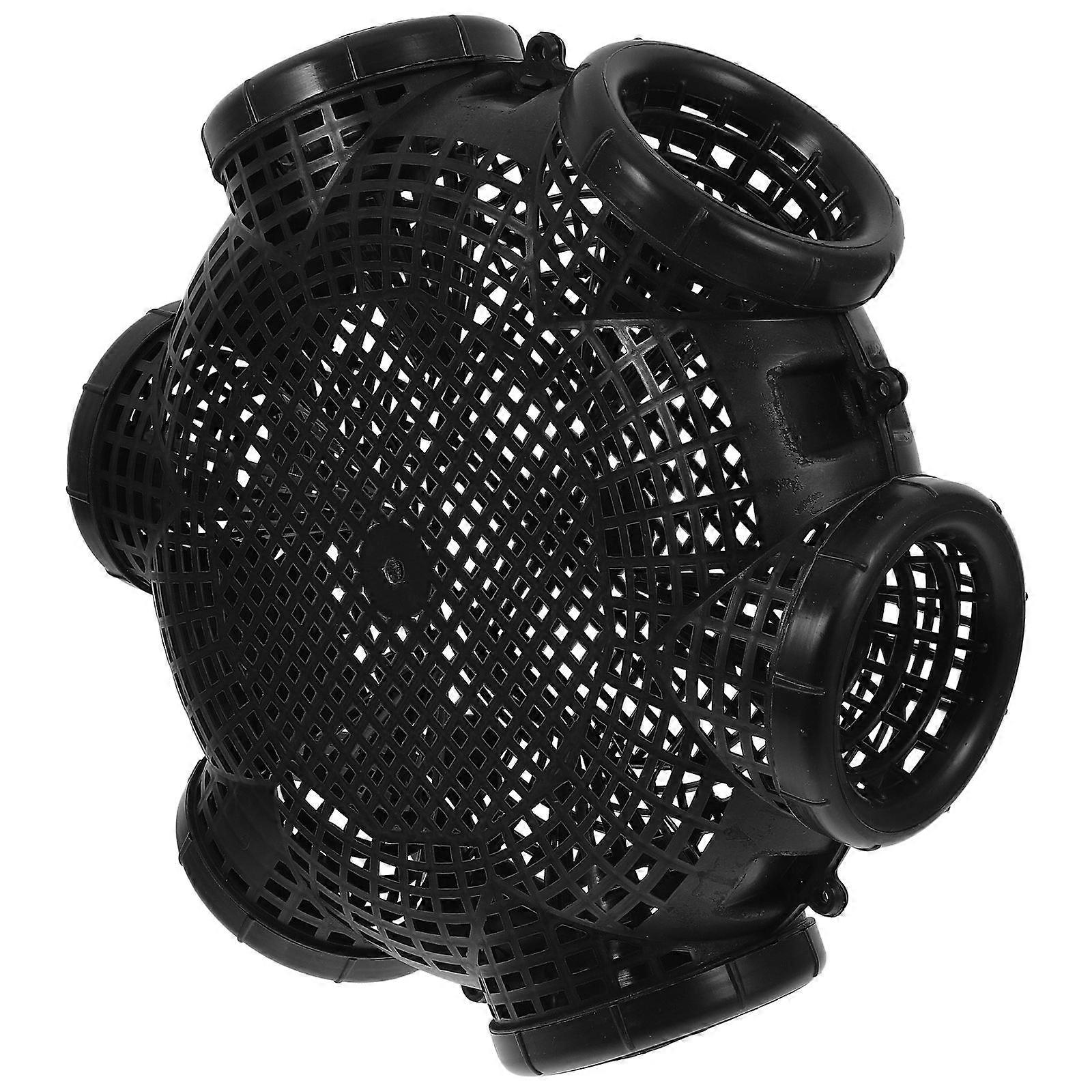 Fishing Bait Cage for Outdoor Use with Hollow Design Made of PP Material Black Lightweight 0.5oz