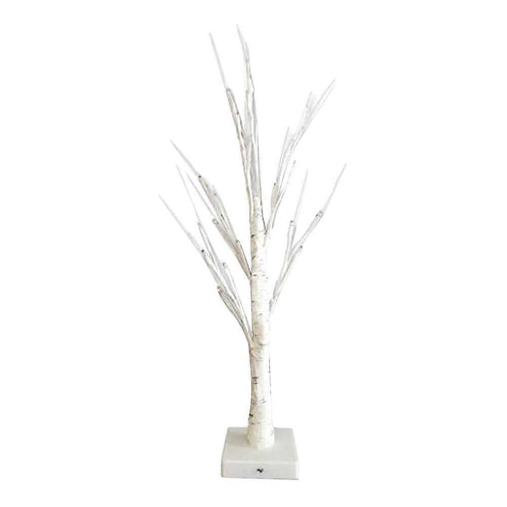 Decorative Lamp White Birch Tree Light with 24 Leds for Night Illumination