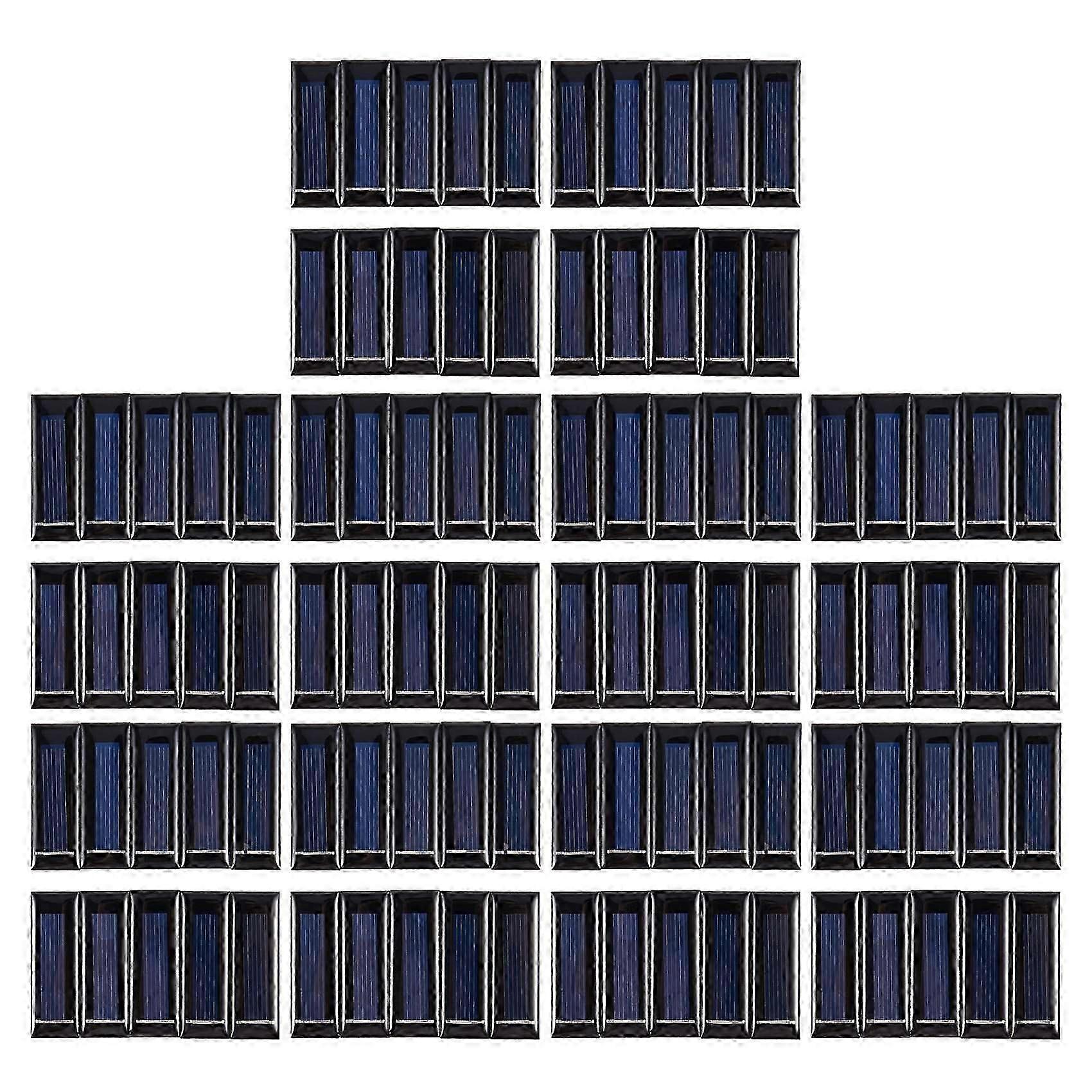 100kpl mini aurinkopaneeli uusi 0.5V 100MA aurinkokennot aurinkosähköpaneelimoduuli aurinkosähköakku cha