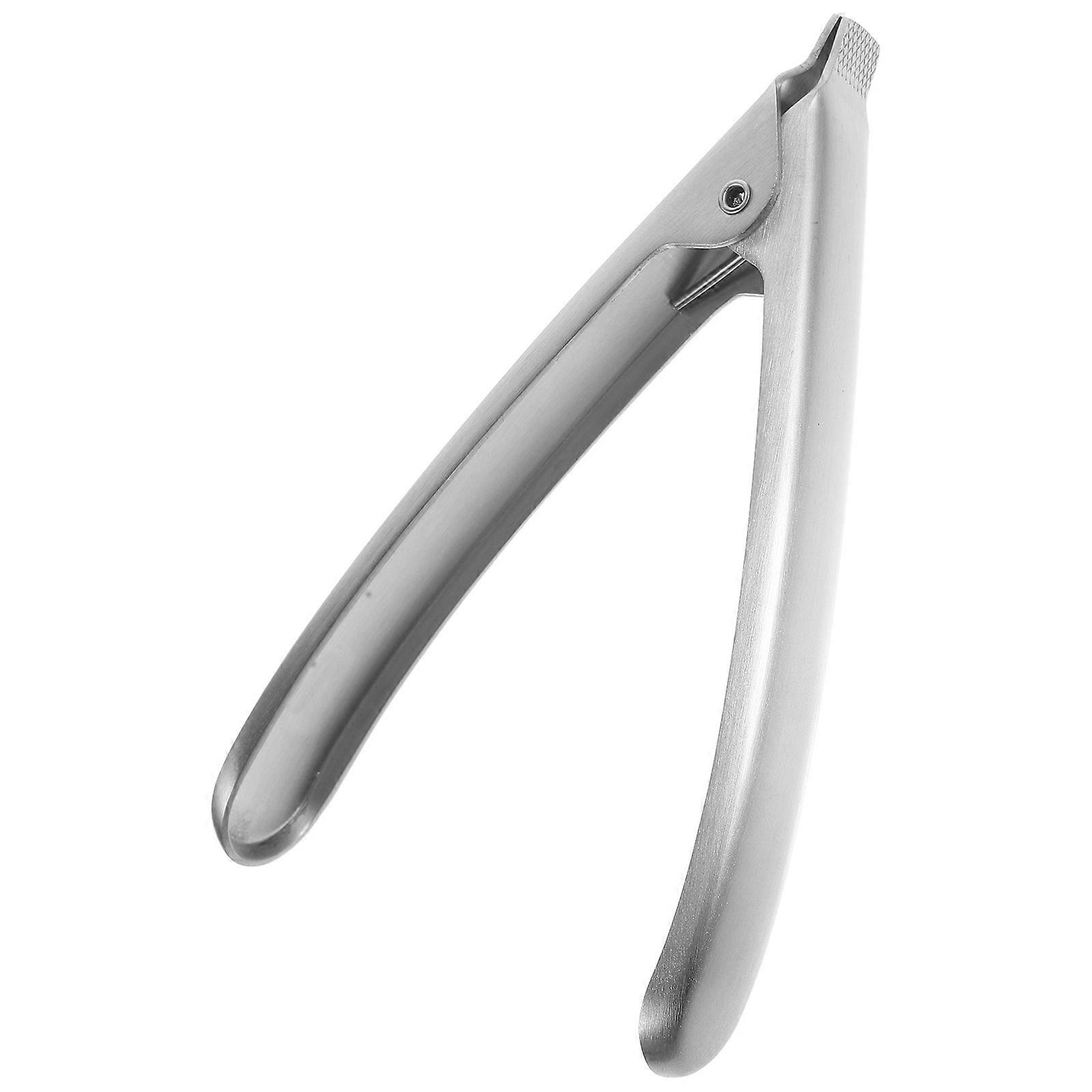 Shucker Clamp Stainless Steel Chestnut Silver 13.00X7.60X2.00CM Non-Slip Texture Home Users 1Pcs