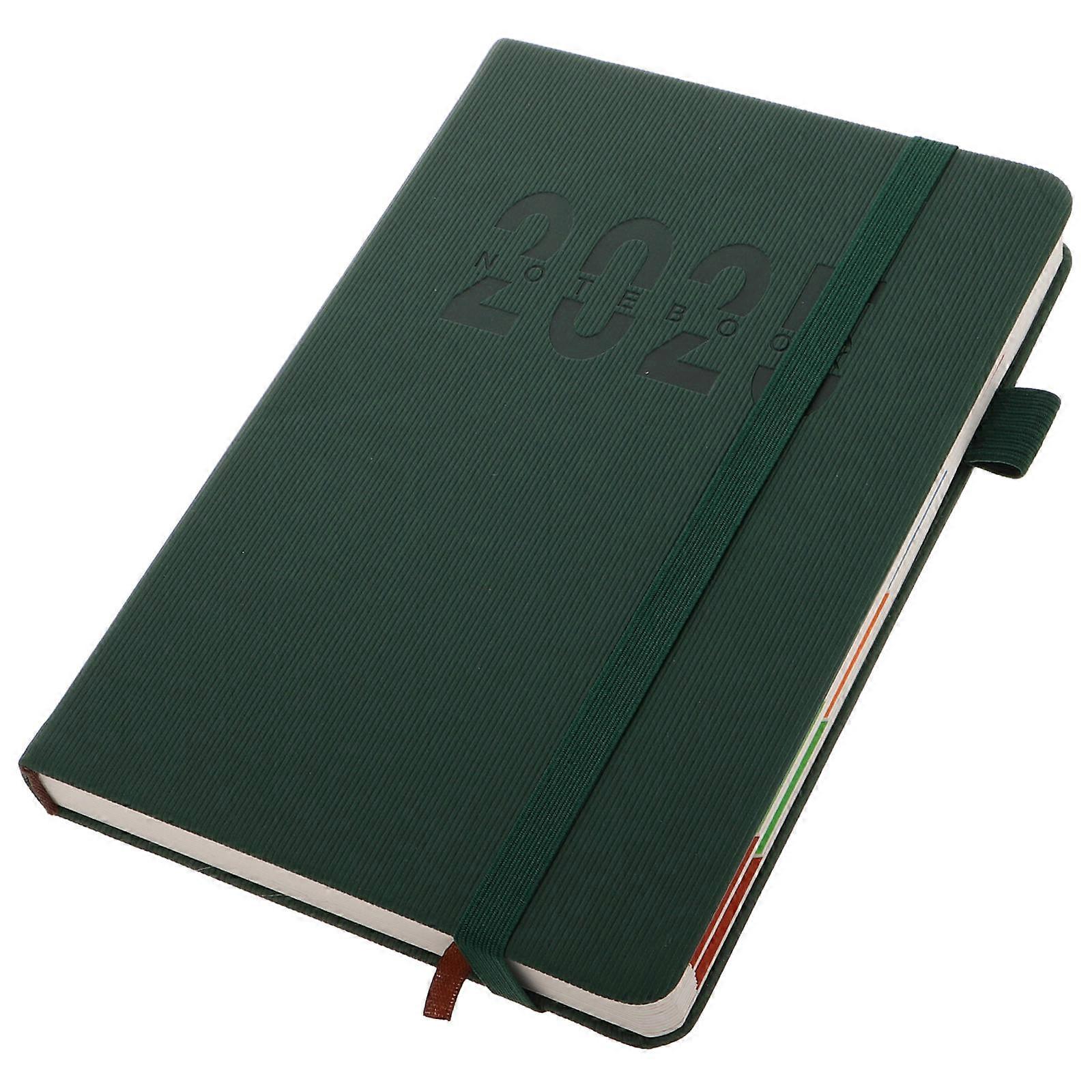 Schedule Planner Notebook 2025 Model Rectangular Shape Imitation Pu Material For Travel Meetings Daily Use 1Pcs