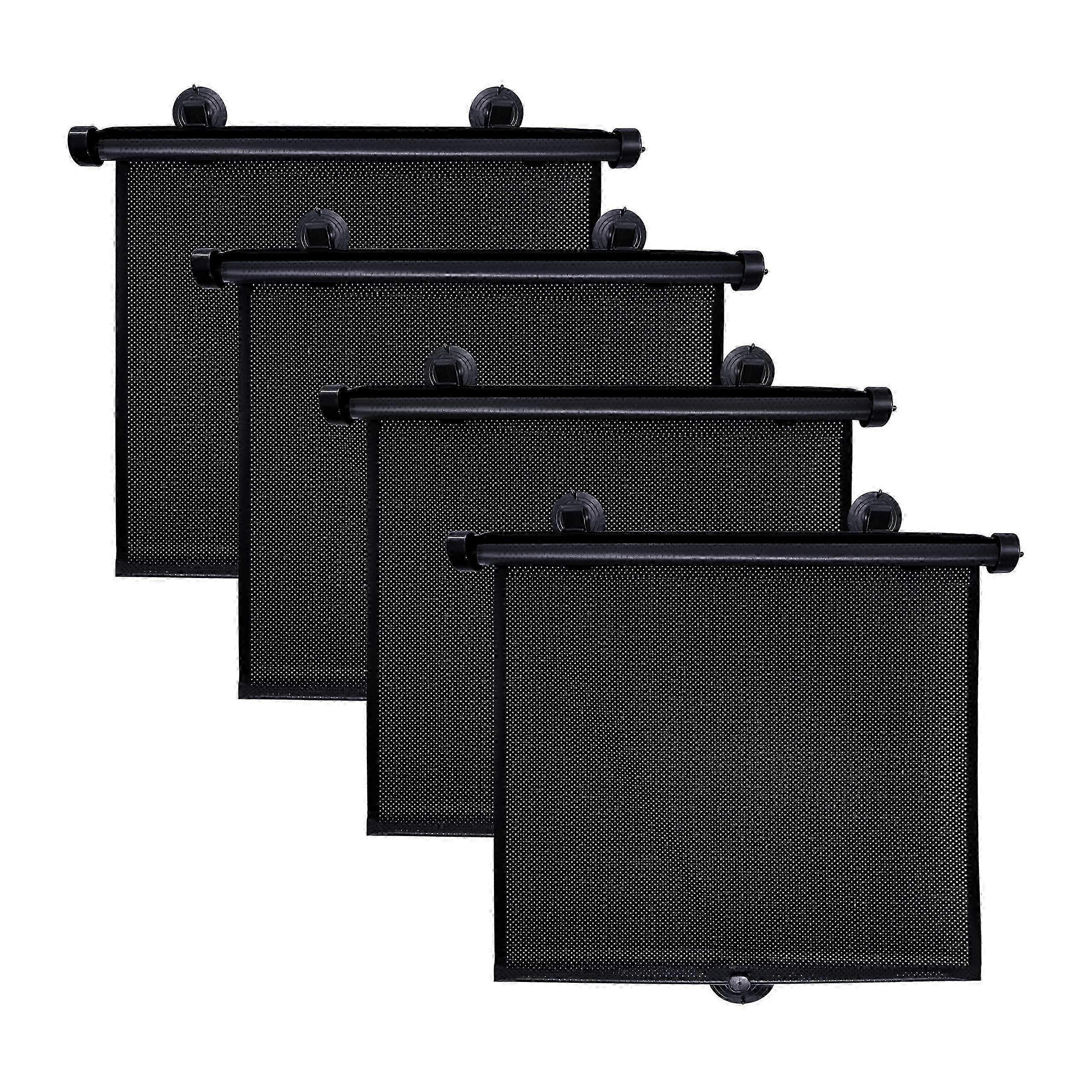 2025 4 Pack Retractable Car Window Shades  15"x17"