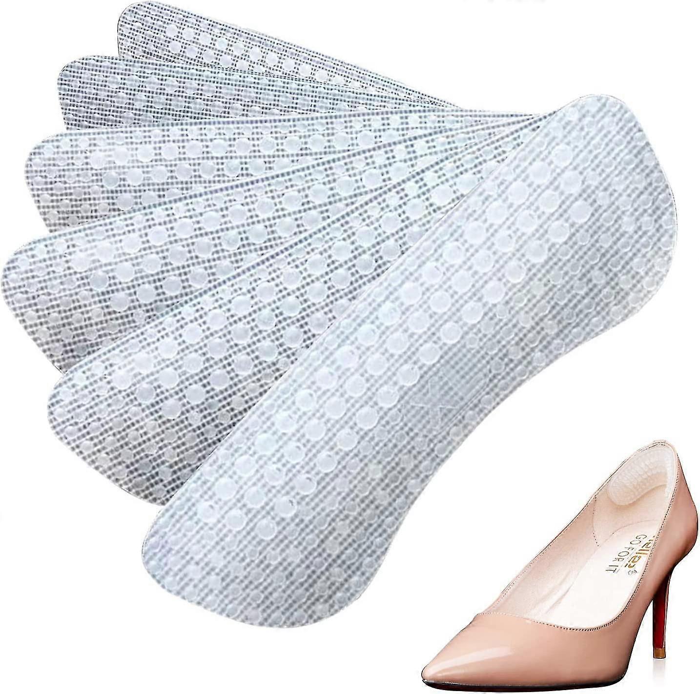 SNQTV-Upgrade Silicone Heel Grips For High Heels, 5 Pairs Heel Pads For Loose Shoes, Prevent Rubbing Blisters, Anti Slip Out Heel Cushions
