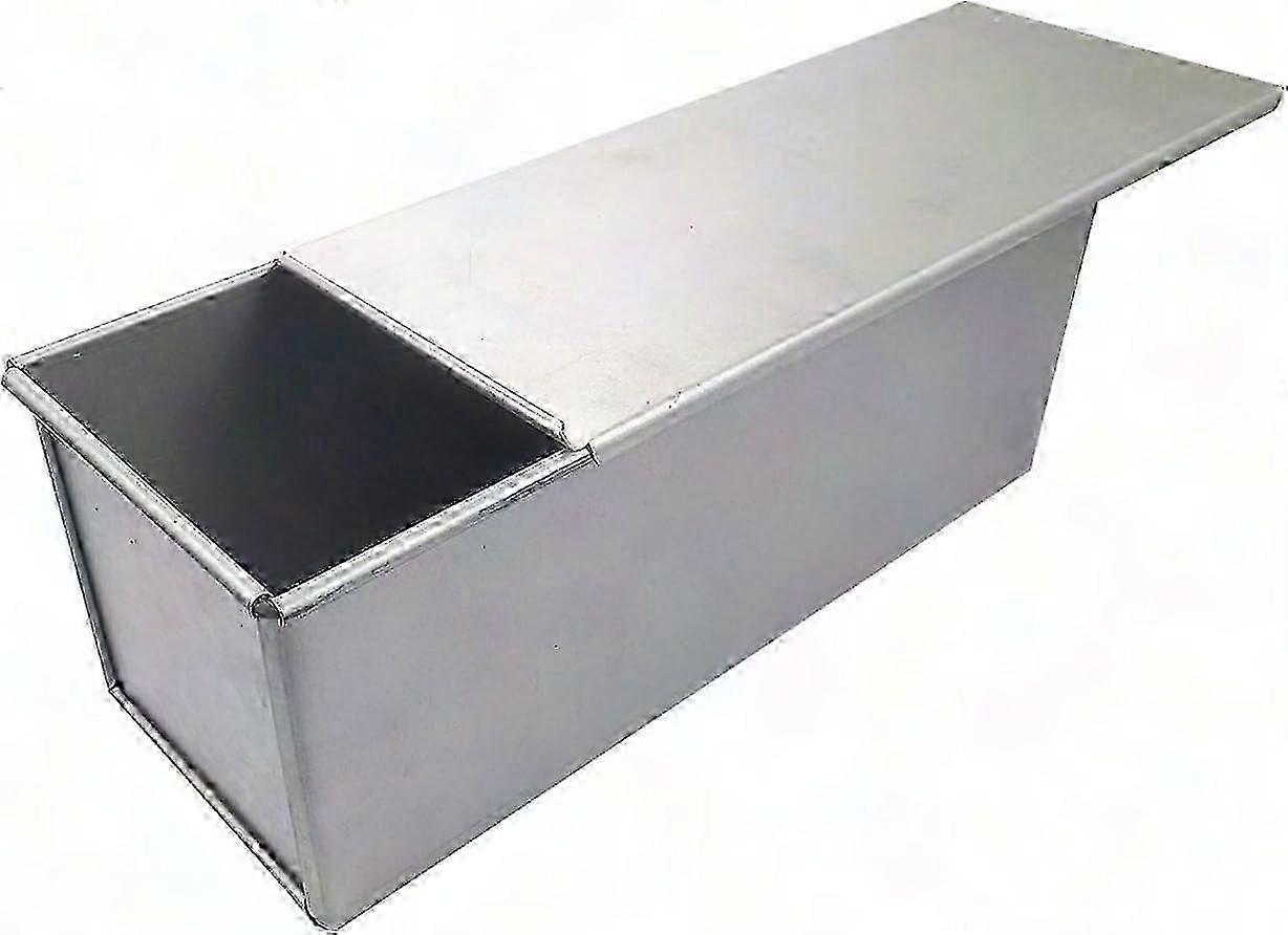 Pullman Loaf Pan with Lid, 1.65Lb Non-Stick Bread Pan for Perfect Toast & Baking - Silver (750G)