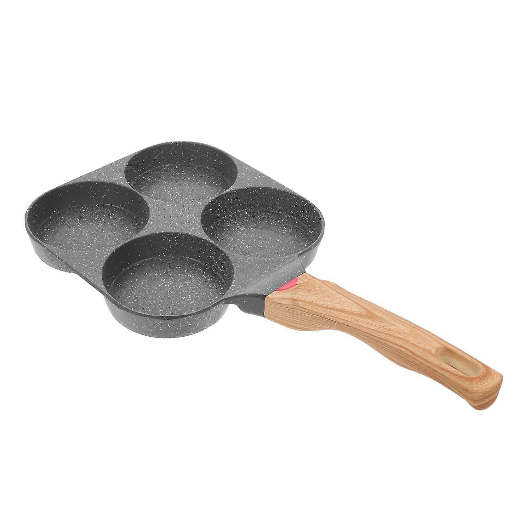 Multifunctional Cup Non Stick Egg Frying Pan With Heat Resistant Coating Flat Burger Skillet For Breakfast Cookware