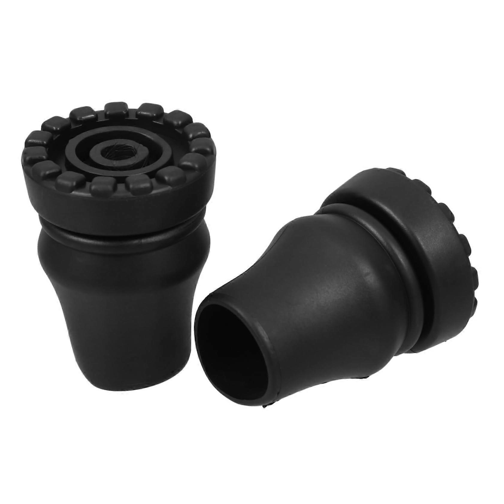 Non-Slip Rubber Cane Tips 22mm Diameter - Durable Replacement Feet for Walking Canes and Crutches, Universal Accessory