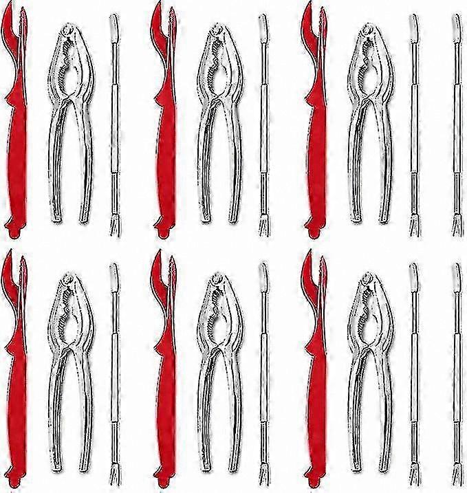 20-Piece Seafood Dining Kit with Forks, Crackers, and Shellers for Crab and Lobster