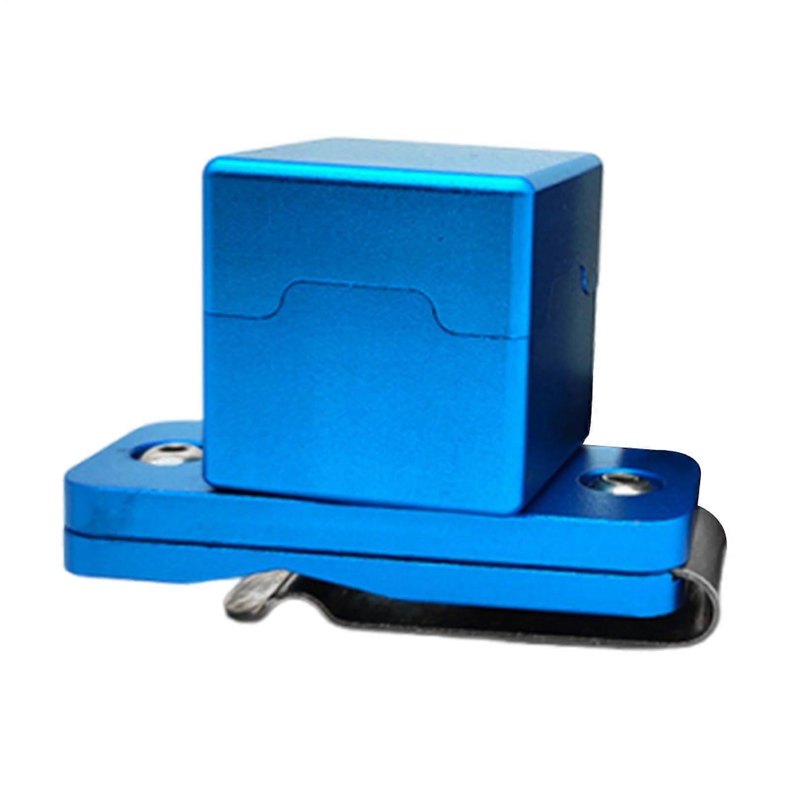 Billiard Cue Chalk Holder  Portable Compact Magnetic Case for Players