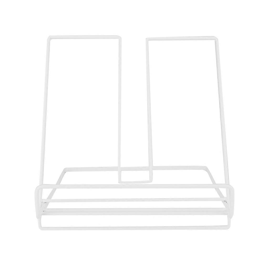 Innovative Iron Desktop Bookshelf, Tablet Computer Stand, Home Decor (White)