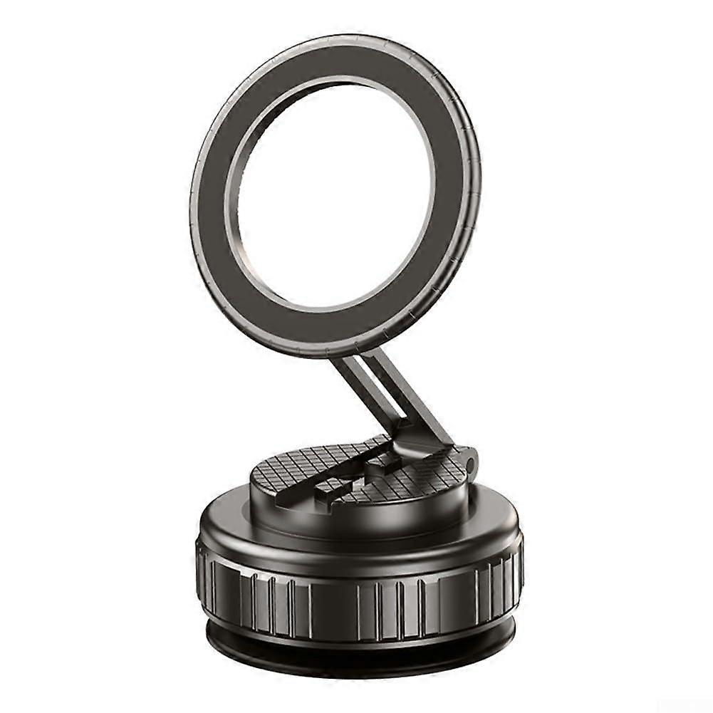 Magnetic Phone Holder with Powerful Suction Portable Design for Convenient Use in Cars and Outdoors (Black)