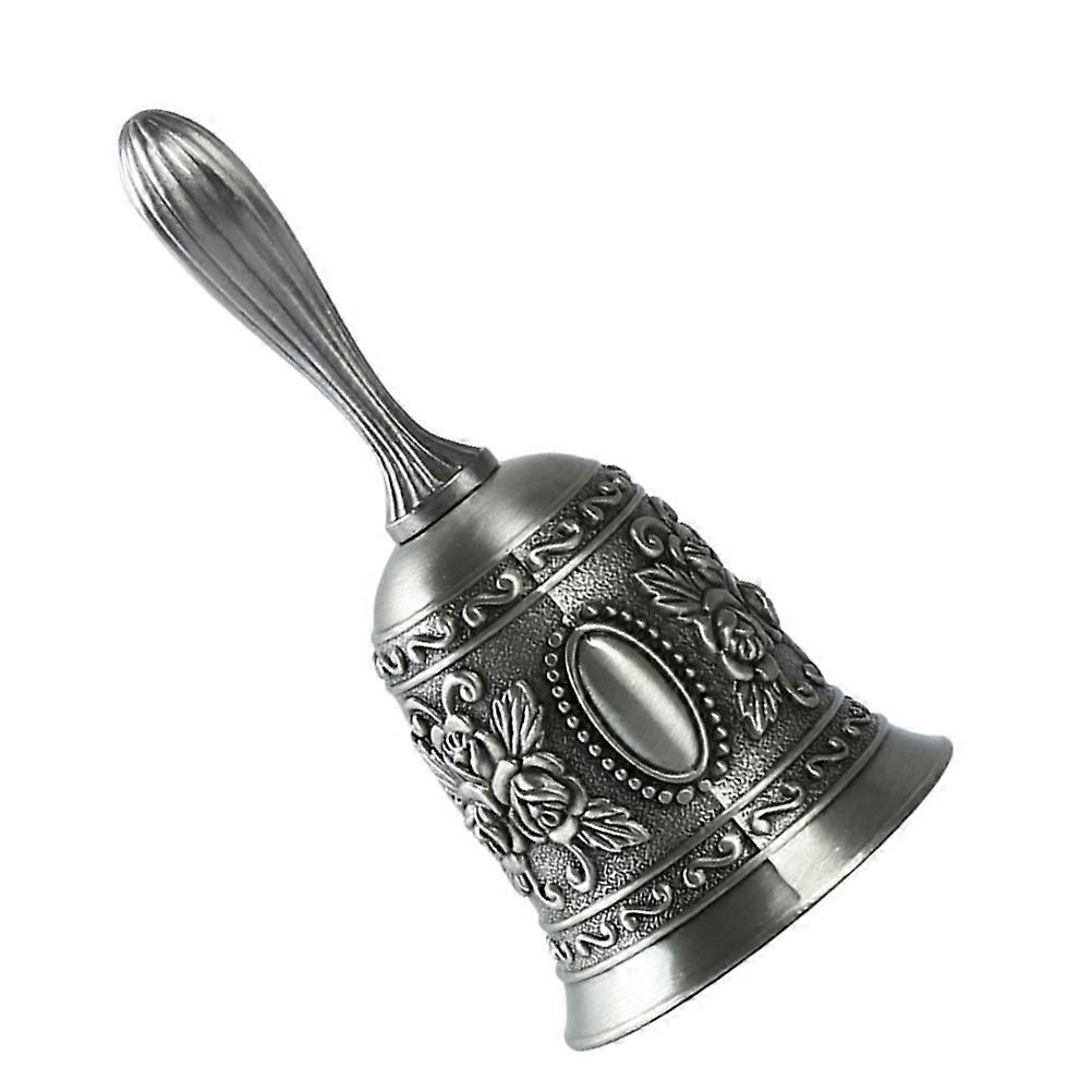Alloy Hand Bell with Ergonomic Handle, Extra Loud Multi Purpose Call Bell for Reception, Kitchen, Bar, Wedding, Party, Vintage Style Decorative