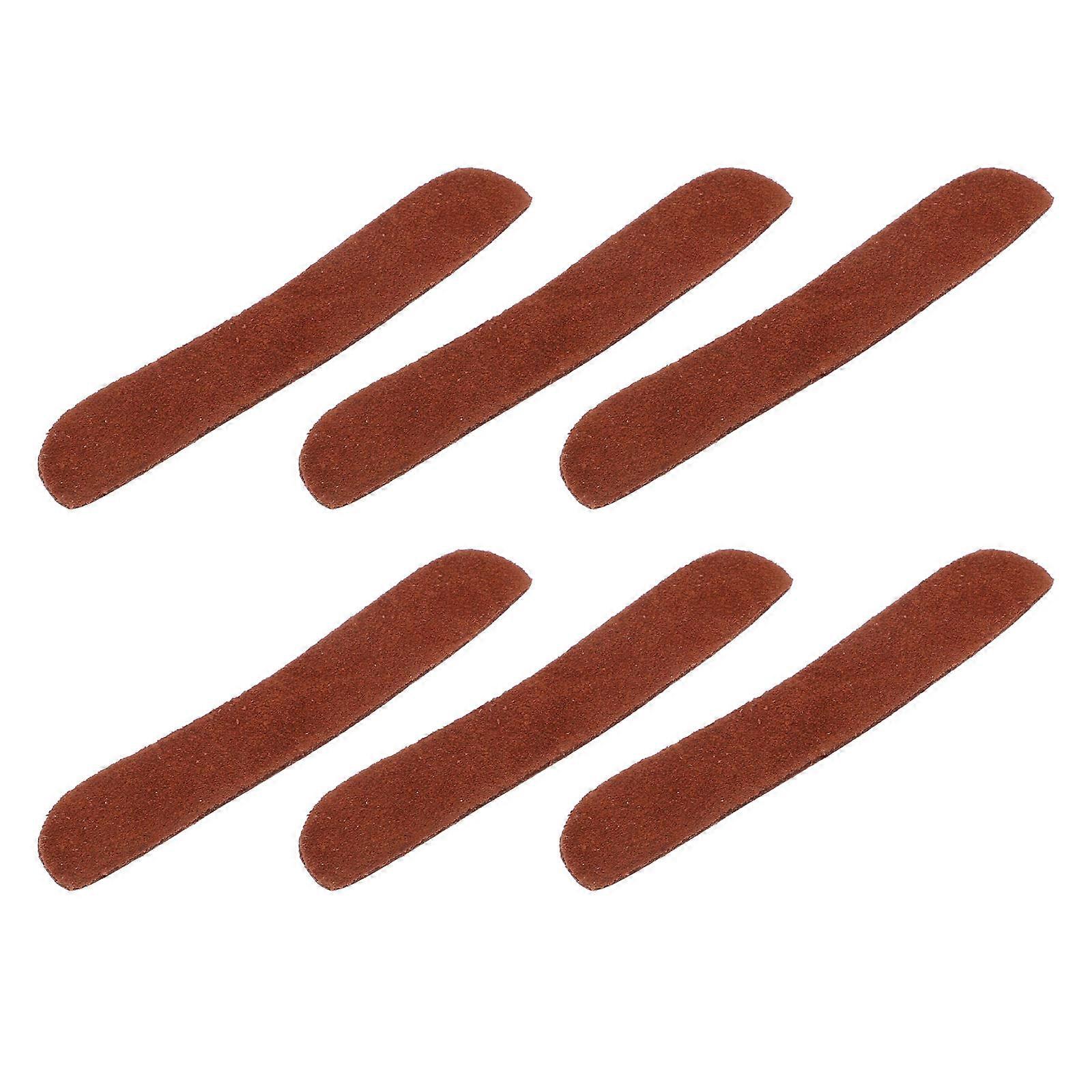 Brown Cattlehide Angle Protectors for Erhu 6pcs Wear-resistant Crash-proof Erhu Supplies