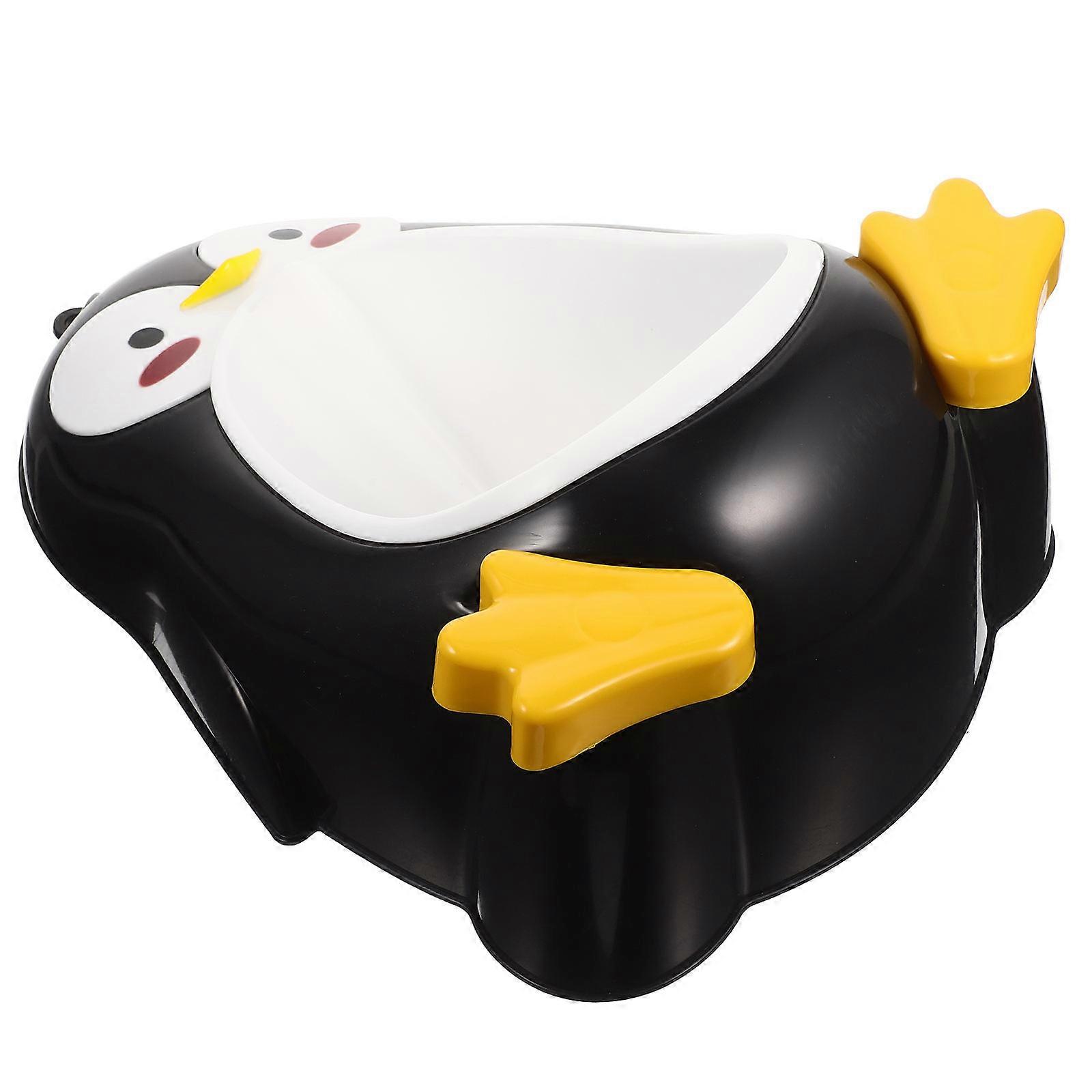 Toddler Boy Urinal with for Potty Training Adjustable Height ABS Material Black Color Large Capacity 0.5L