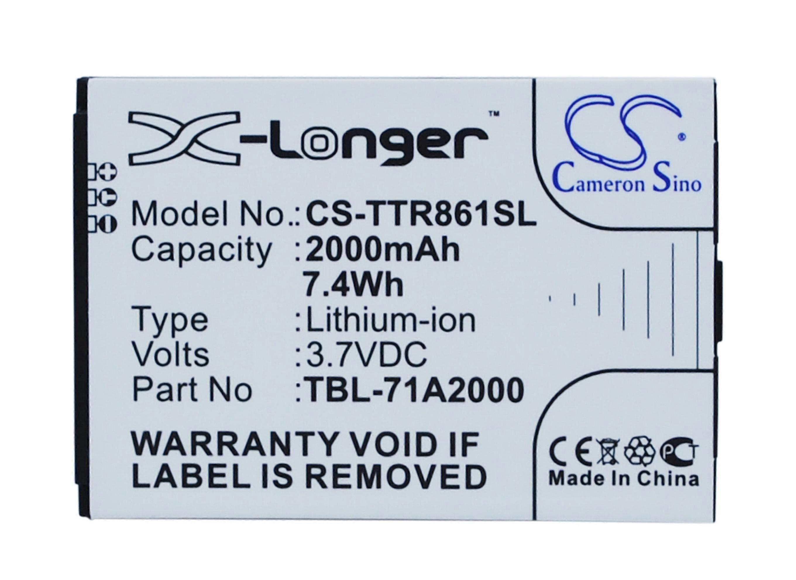 Hotspot Battery for TP-Link TBL-71A2000 M5250 M5350 M7200 M7300 M7350 TL-TR861