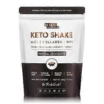 BeKeto Diet Keto Shake Natural Chocolate 500g - 4 Pack