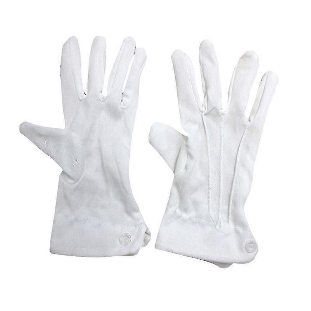 Weiße Männer Herren formelle Handschuhe Smoking Garde Parade Kleid Sant