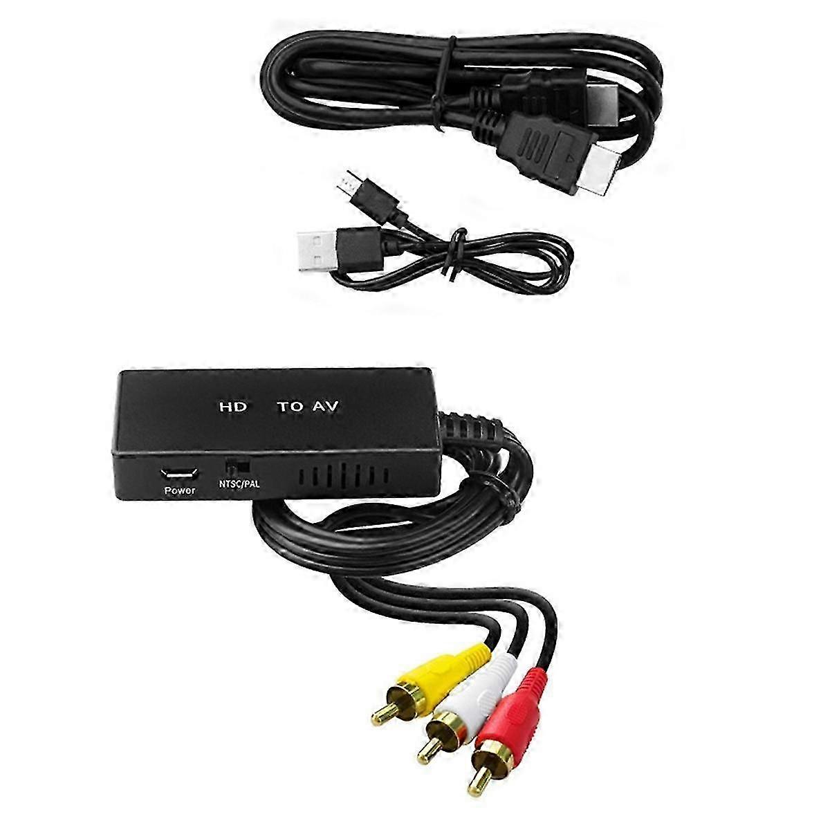 Converter -Compatible to AV Converter -Compatible to Video Audio Adapter Supports PAL/NTSC Compatible