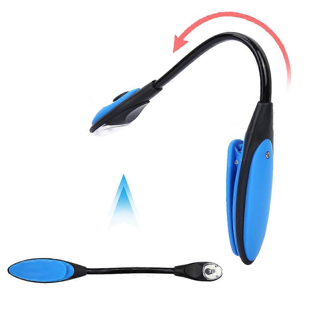 1E02 Universal Flexible Clip-On LED Light Lamp for Music Stand 26cm Black