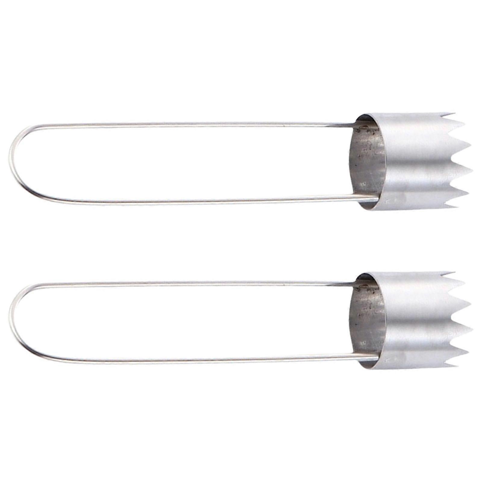 2 Piece Multipurpose Kitchen Corer For Fruits Vegetables Easy Cores Removal And Stuffing Preparation for Home Cooking Multicolor