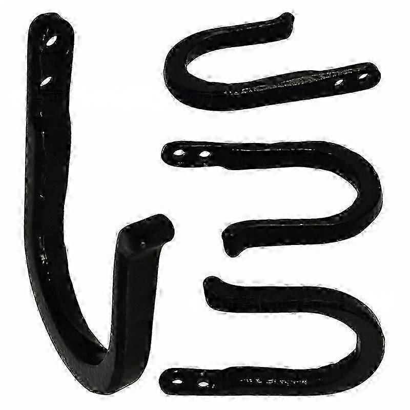 <a>Railroad Spike Cast Iron Hooks (10 Pack) Handmade Blacksmith, Wall Mounted