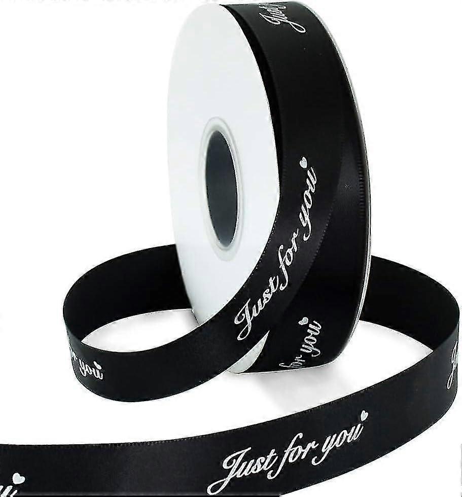 Satin Ribbon Roll with 'Just for You' Print - For Wedding, Annivers...