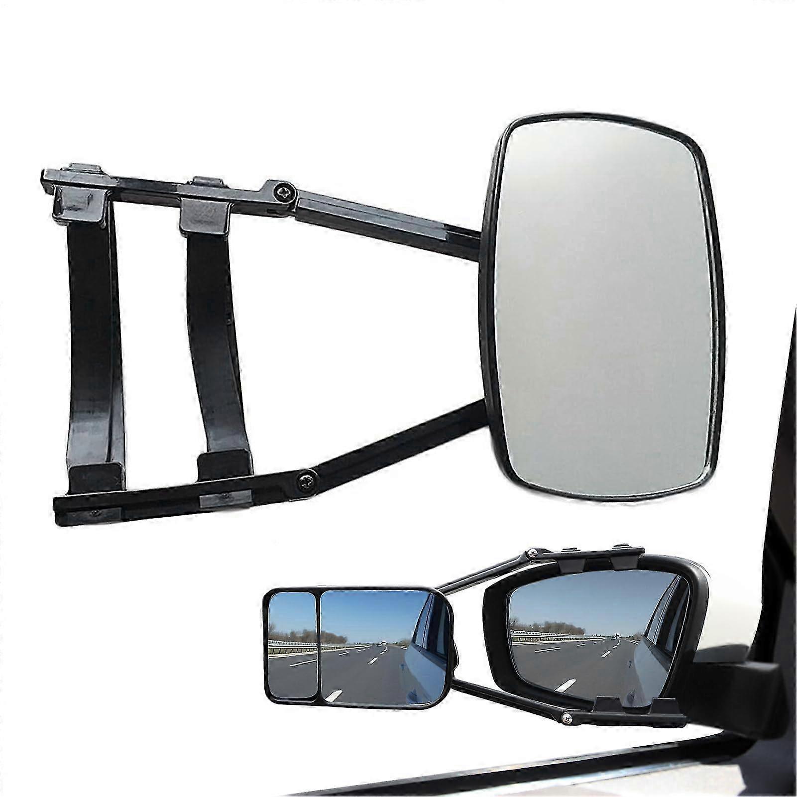 2025 RV clipon rearview mirror 360degree rotation, vibrationresistant towing accessories