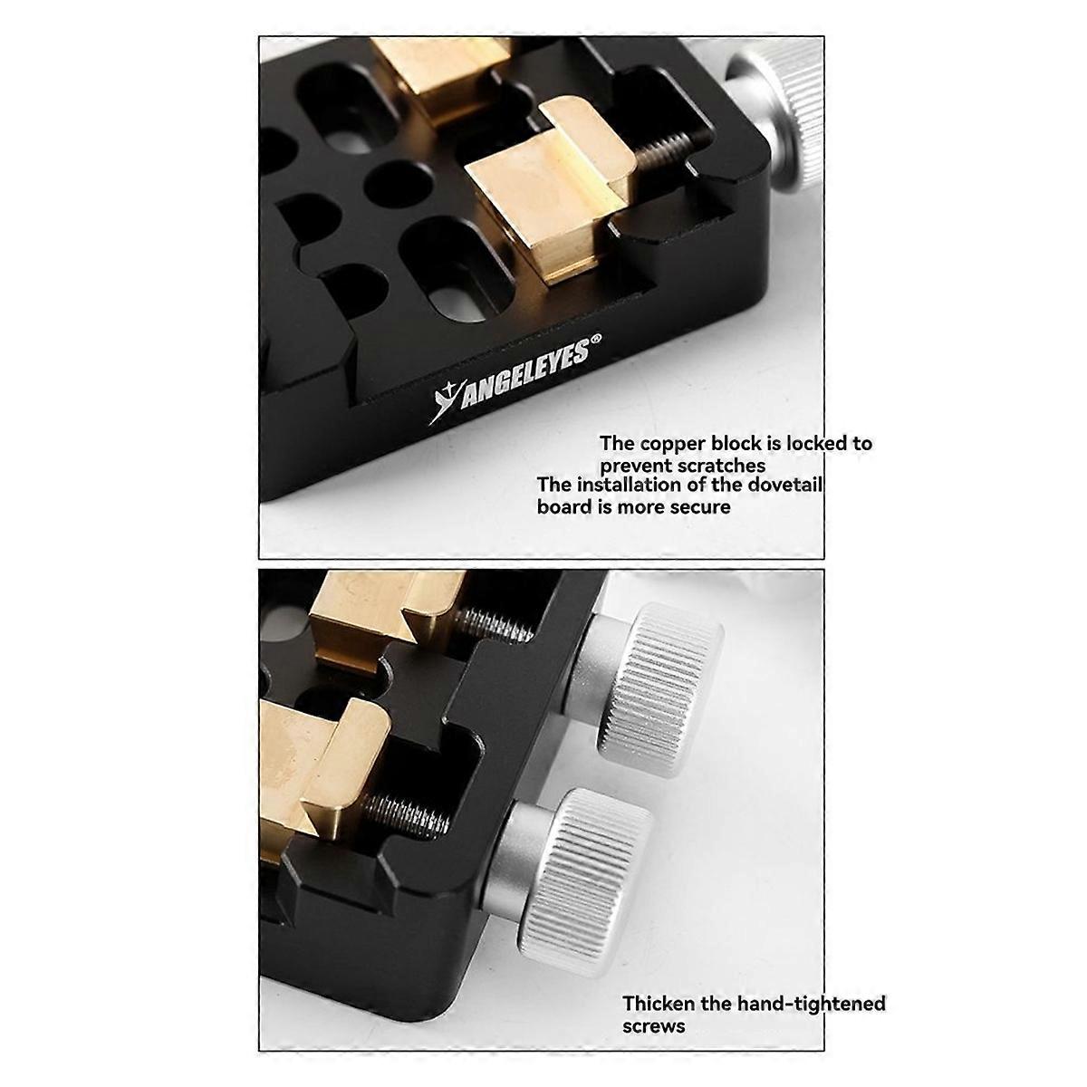 Angeleyes Telescope Dovetail Mounting Plate Standard Dovetail Plate Dovetail Mounting Fixing Plat Black