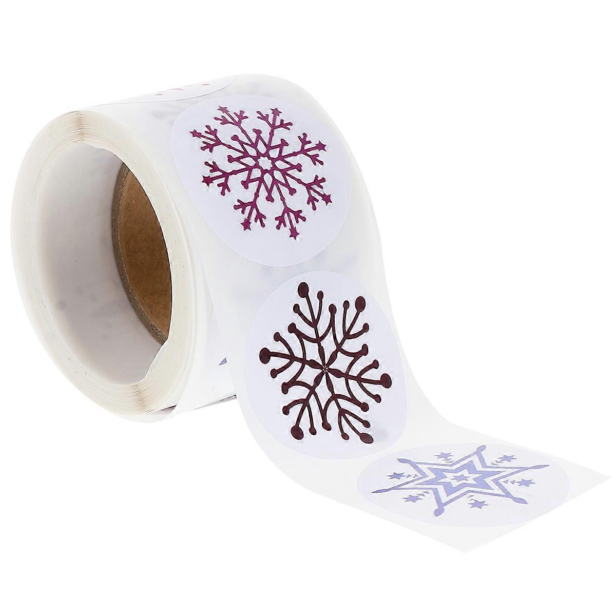 200Pcs Self-Adhesive Snowflake Stickers Ideal For Furniture Decoration During Christmas With Assorted Color