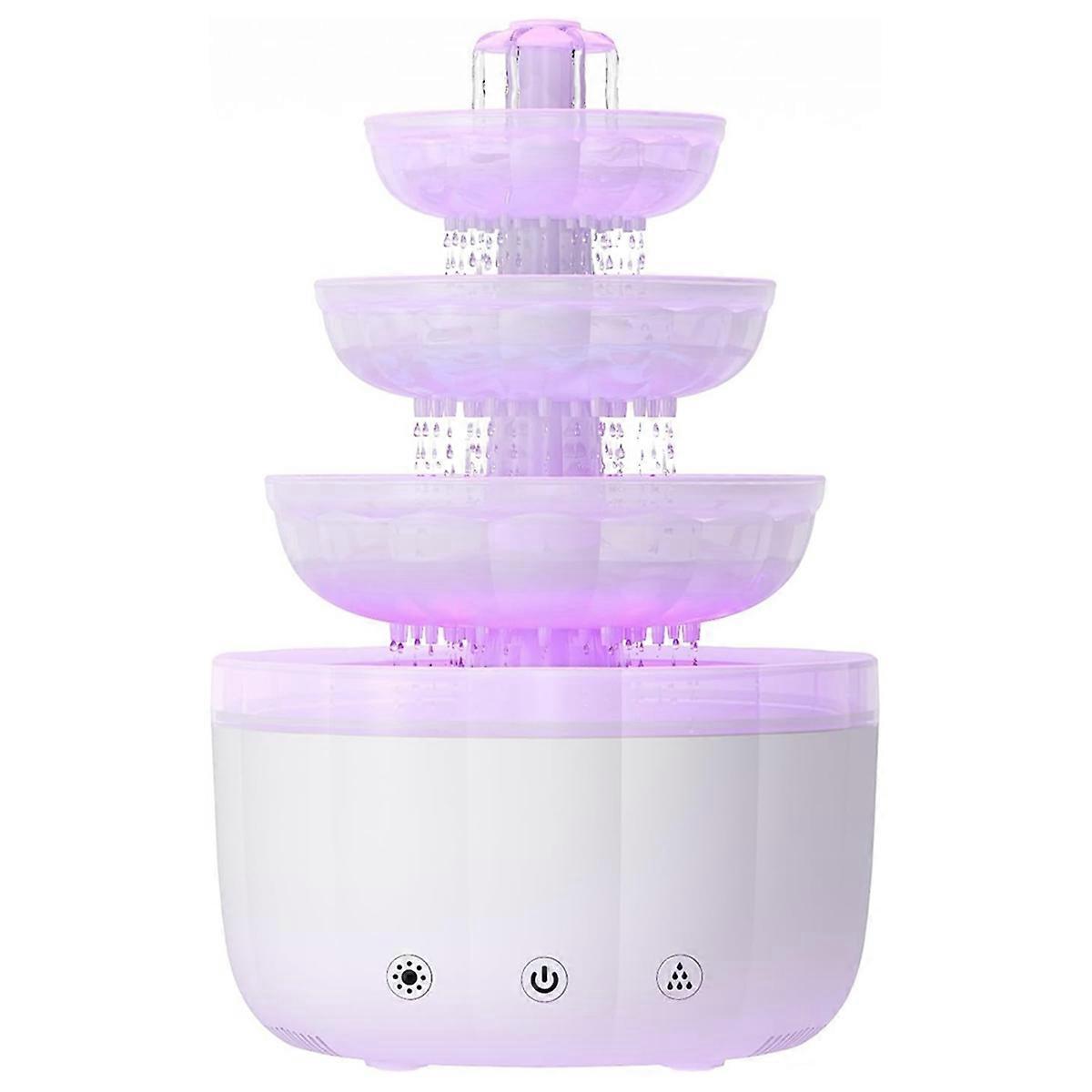 Cloud Rain Humidifier with LED Mood Light & Essential Oil Diffuser Rain Sounds White Noise Diffuser for Bedroom