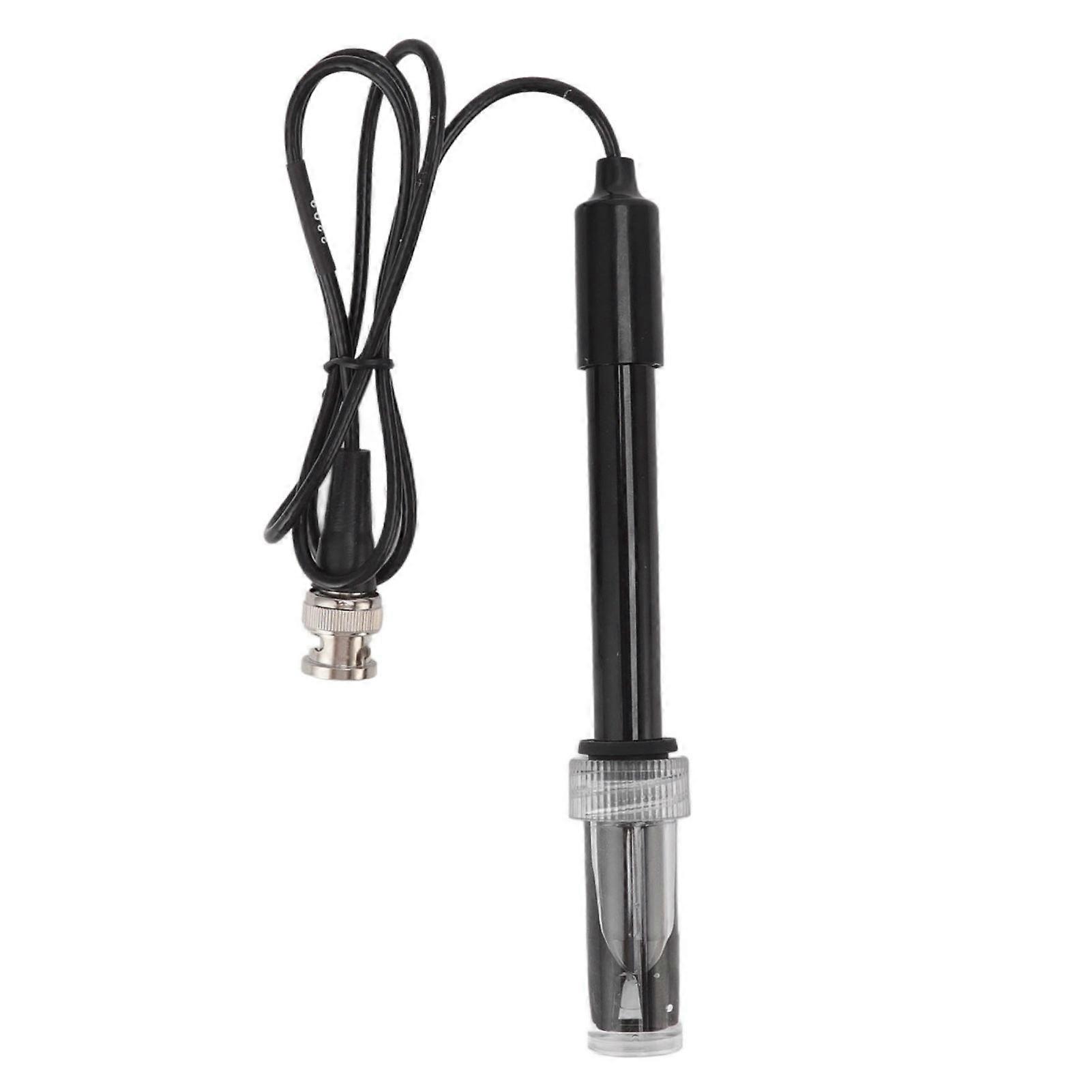 PH Electrode BNC Connector High Sensitivity Accurate Stable Measurement Black Electrode Probe Connector for Aquariums 