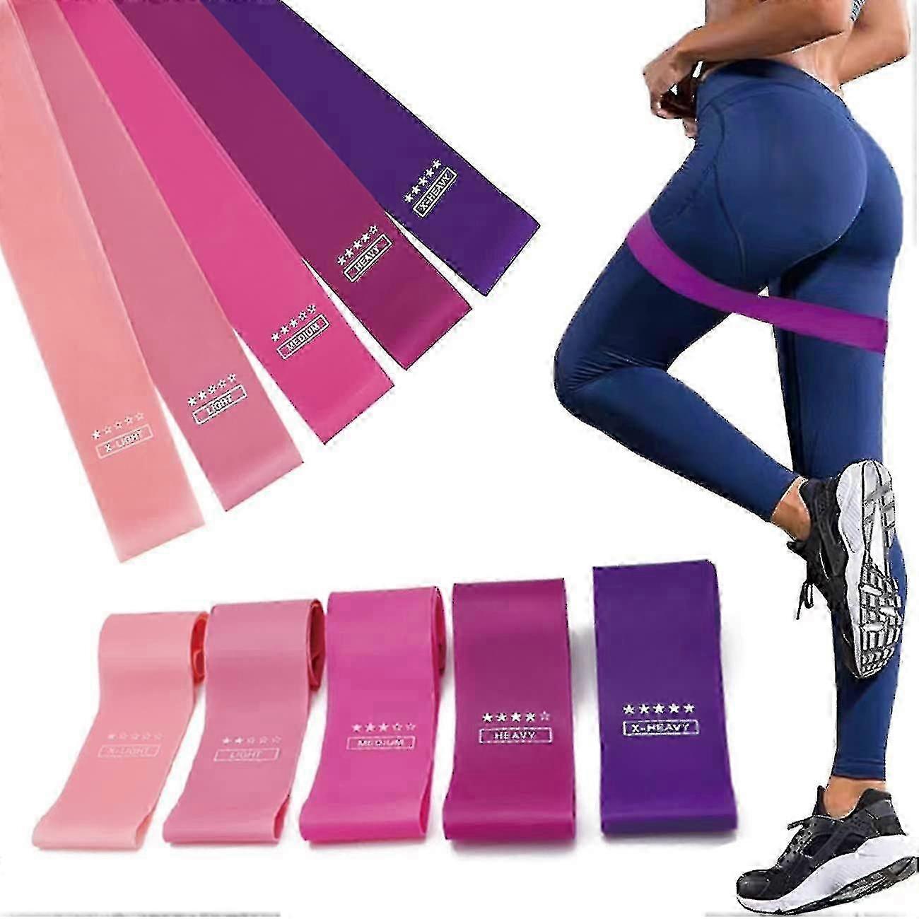 Fitness Resistance Bands Set with 3 Tension Levels for Strength Training and Yoga Exercises