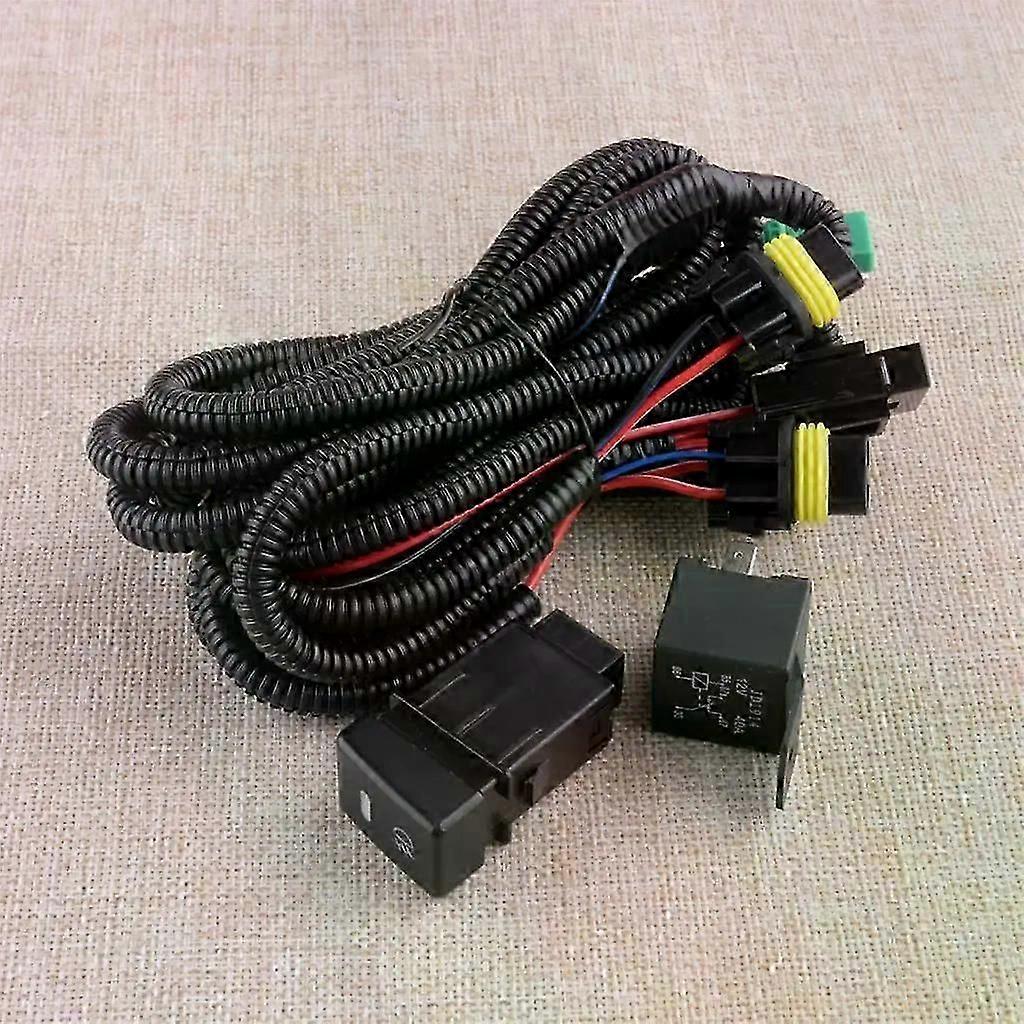 New 12V Car Front Fog Light Harness Wiring Switch Fit For Suzuki SX4 Saloon GY Hatchback Grand Vitara Alto Swift Jimny FJ 2009
