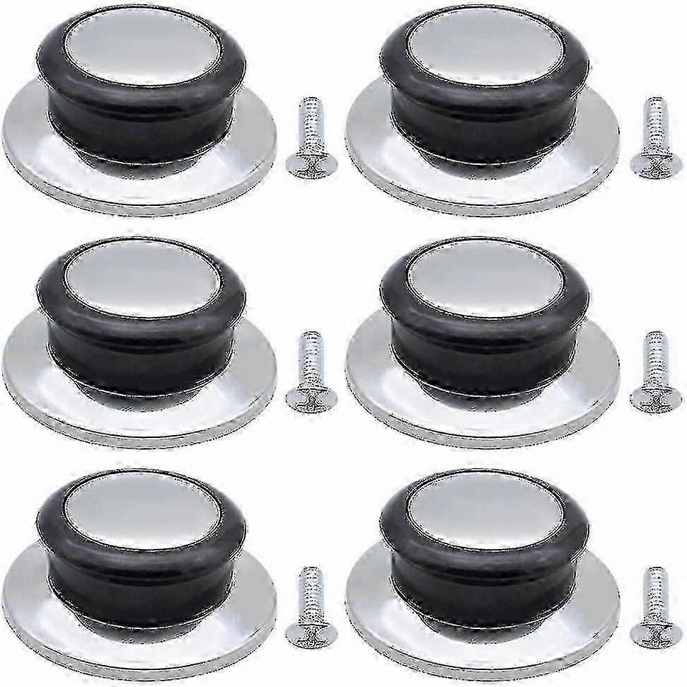 6-Pack Universal Cookware Lid Knobs, Replacement Knob Handles for Pot and Pan Lids