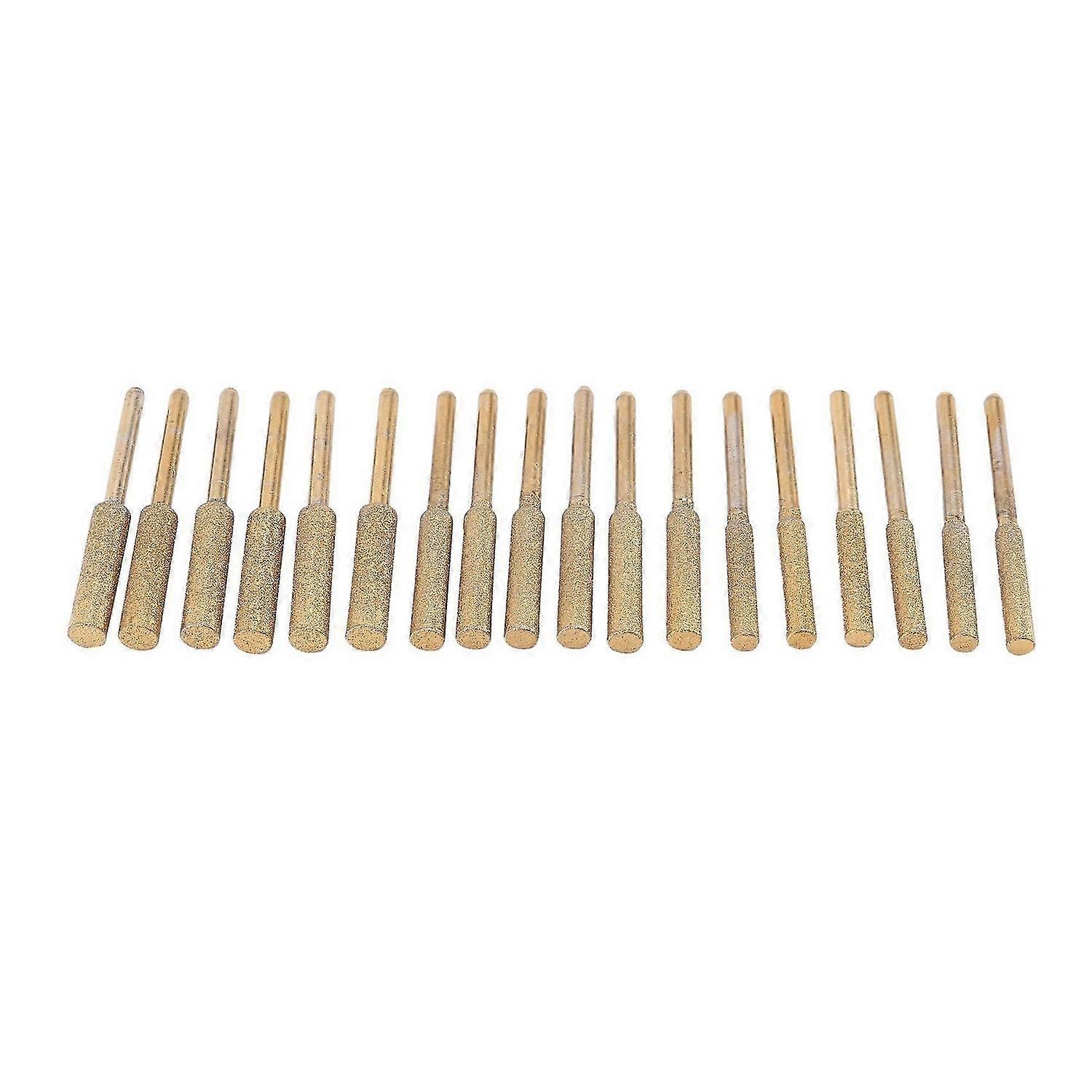 18Pcs Diamond Chainsaw Sharpener- Titanium Plated Burr Stone File