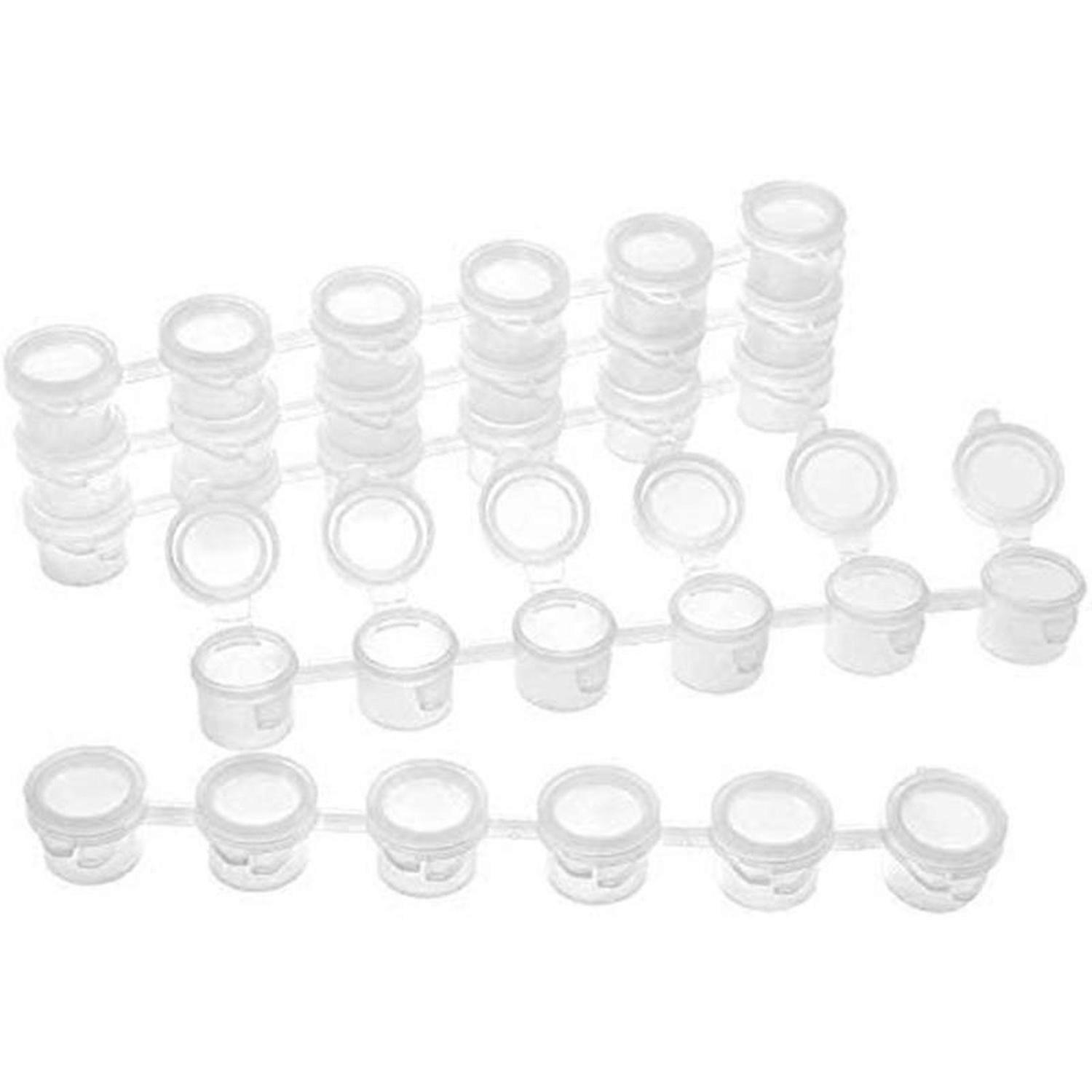 25 Strips Empty Paint Strips - 150 Pots 3Ml Mini Paint Strips Plastic