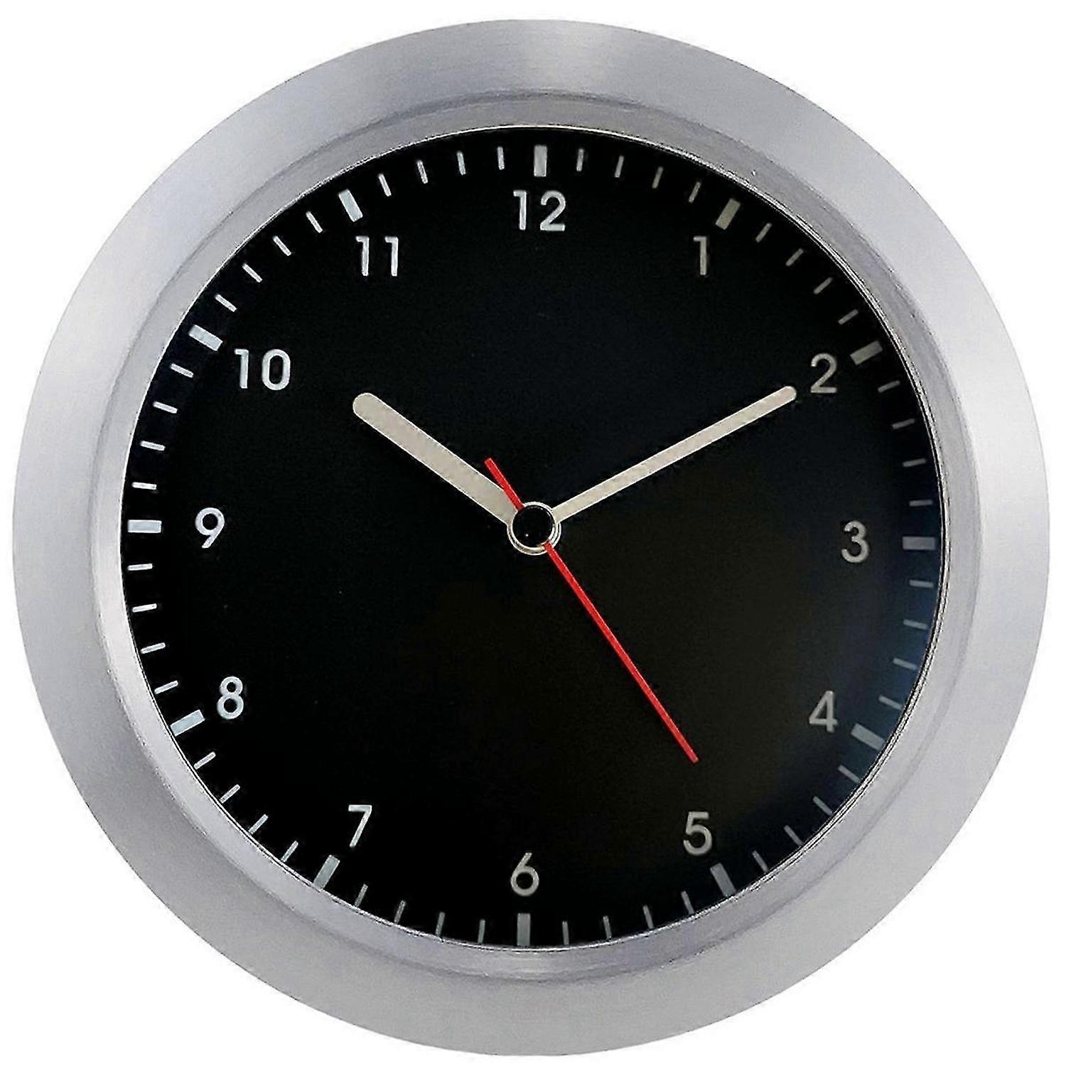 Washroom Kitchen Clock Clock Waterproof Bathroom Clock LCD Digital Display Clock Detector No Punching Clock White