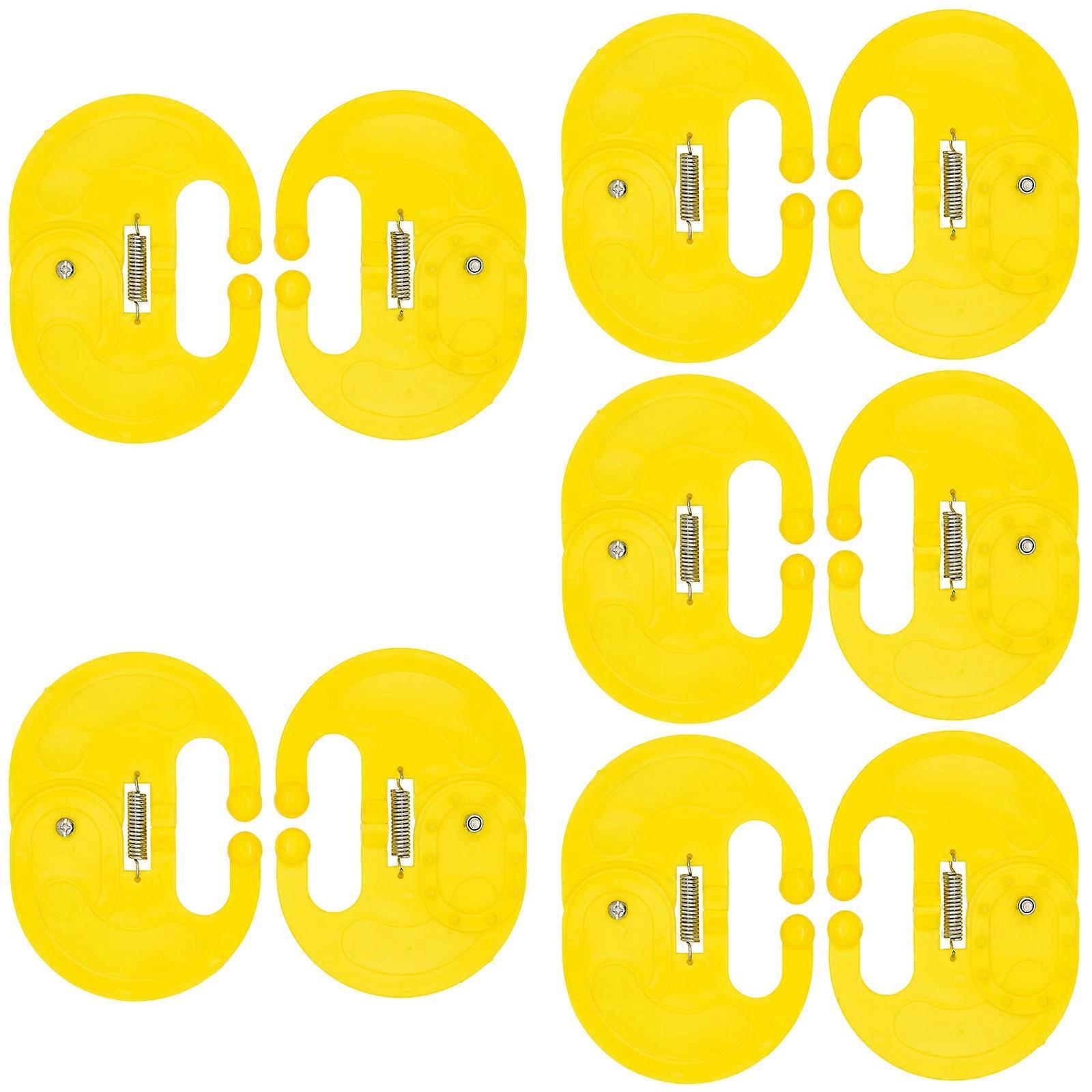 10Pcs Calf Nose Rings Set AntiSuckling Device For Cattle Adjustable Clip Promotes Easy Weaning In Calves Farm Use Multicolor