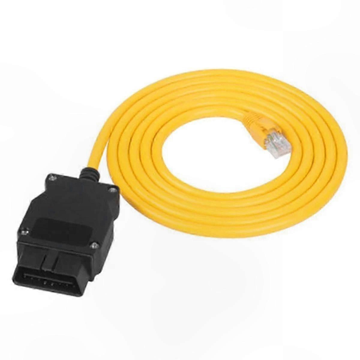 OBD2 Diagnostic Cable for Ethernet to OBDII Data Coding Tool Quality ENET Adapter