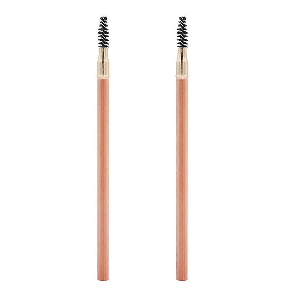 Eyebrow Contouring Pen 2Pcs for Daily Use Women Assorted Color Wood Material Waterproof
