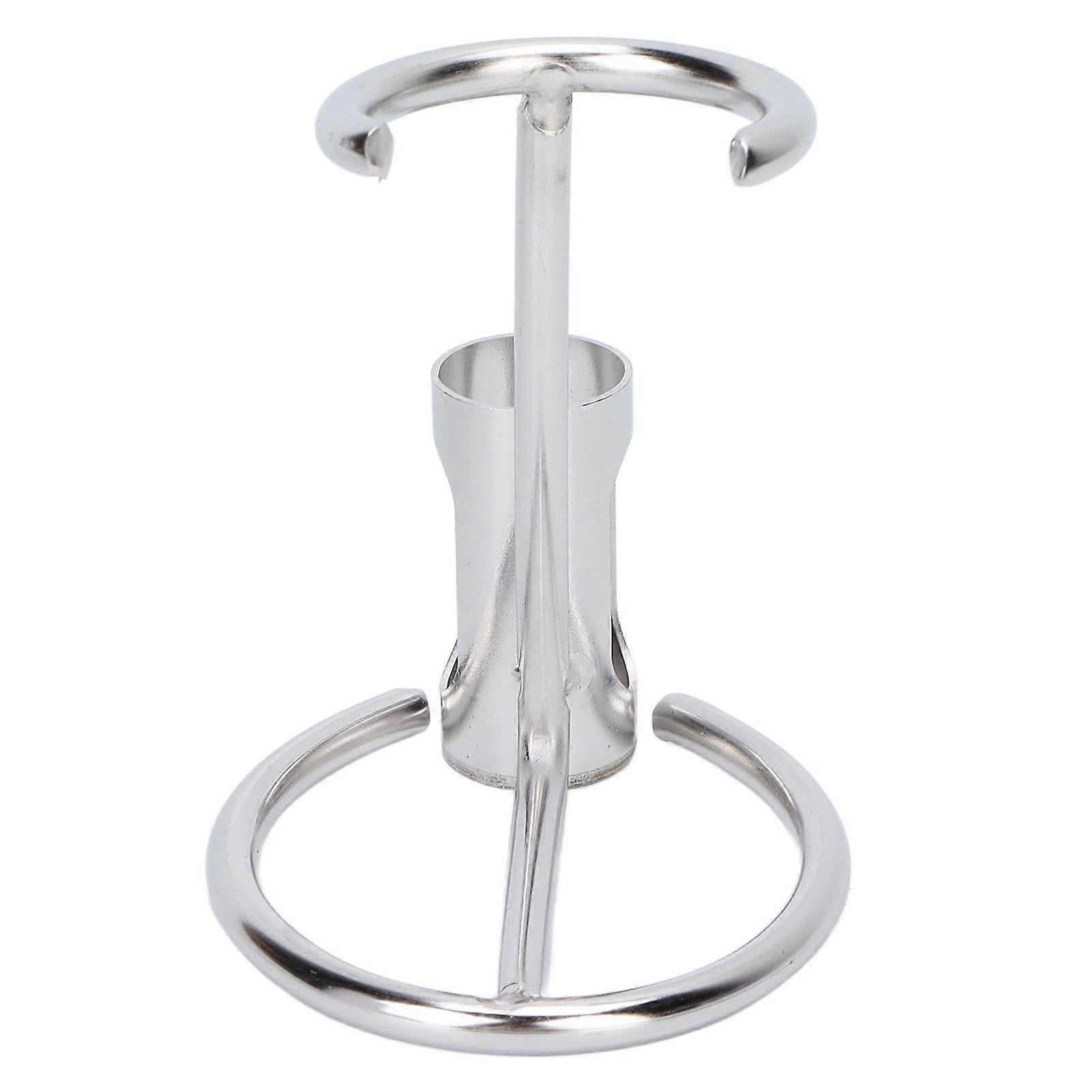 Razor Stand Practical Silver Metal Non Slip Quick Drying Razor Holder Razor Hanger Shaving Tool