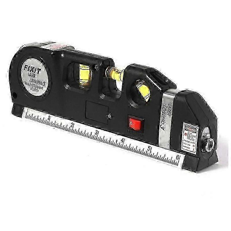 Multi-function High Precise Laser Leveling Instrument Steel Ruler Straight Line Laser Level Aligner Vertical Measure Tape