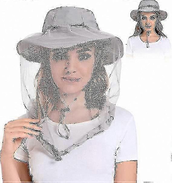 UPF 50+ Mesh Head Net for Outdoor Activities, Hiking, and Beekeeping with Enhanced UV Protection