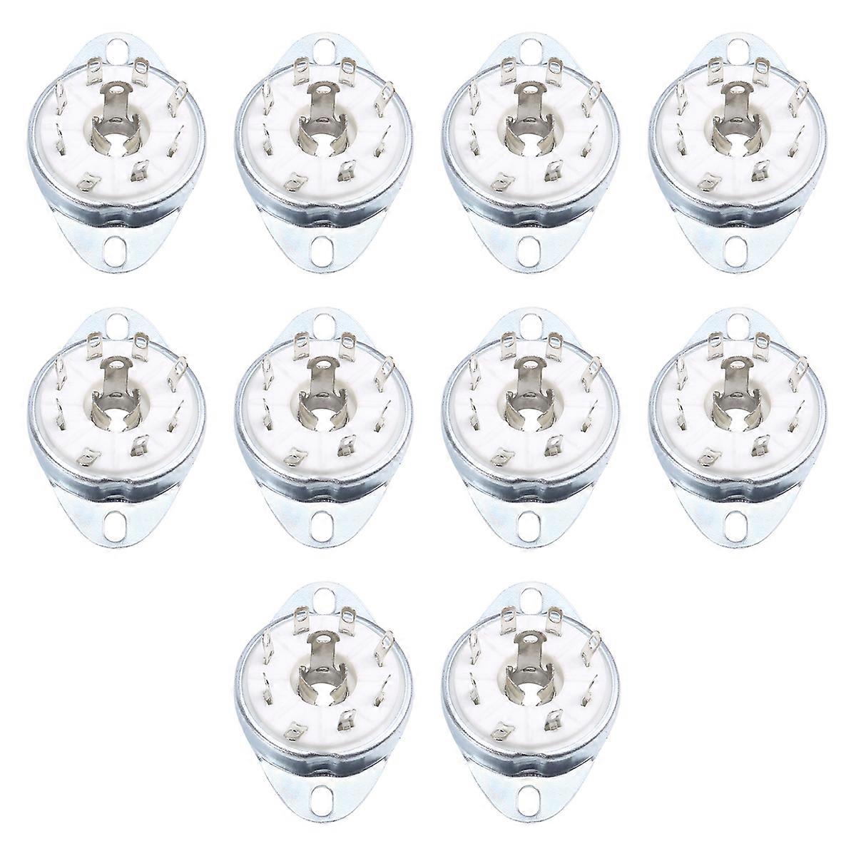 10pcs 8PIN K8A Octal Tube Socket Ceramic Valve Base